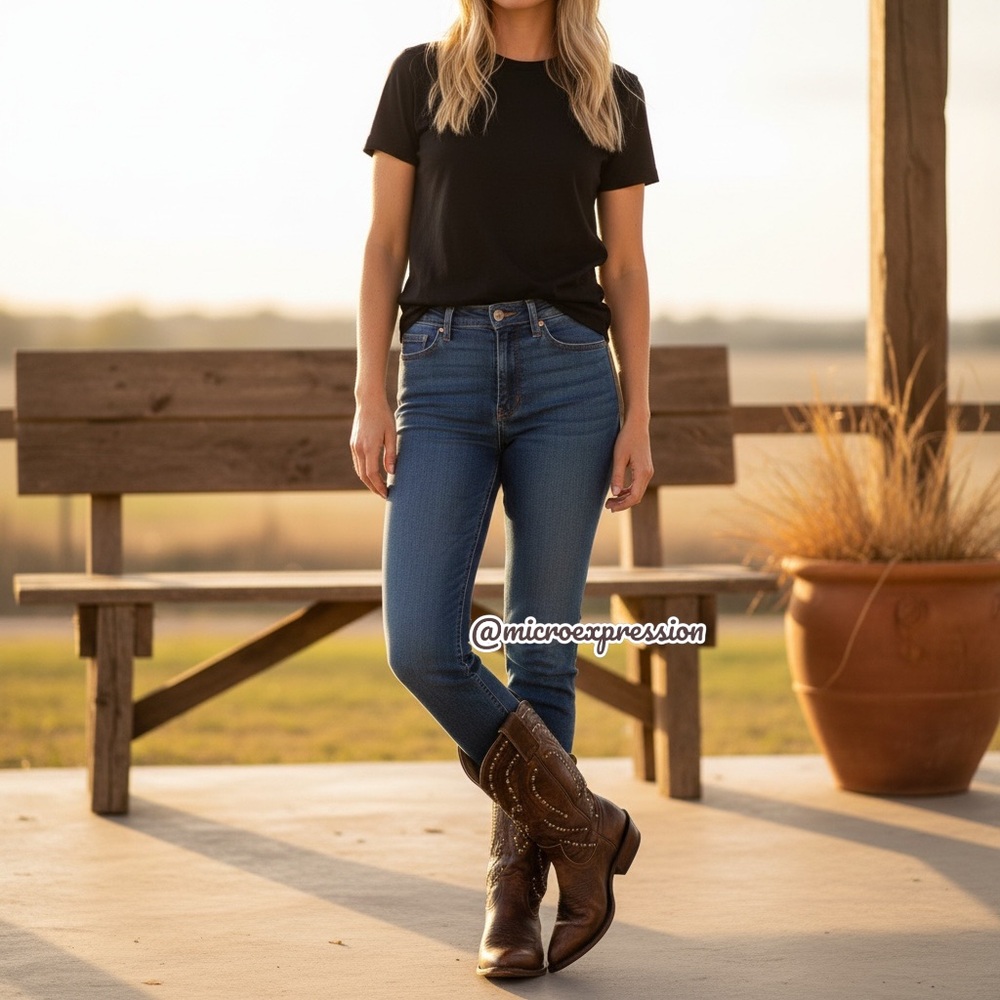 Frye Billy Stud Pull On Distressed Cowboy Boots - Picture 3 of 16